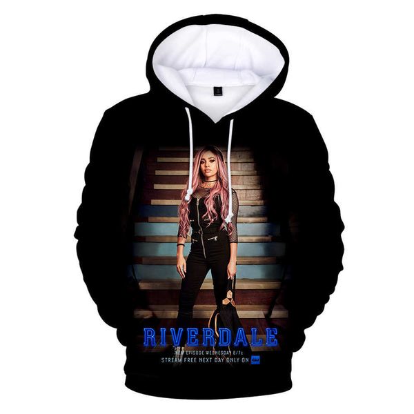 men's and women's long sleeved hoodies, fashionable sweaters, casual interesting, riverdale 3d tv series, Black
men's and women's long sleeved hoodies, fashionable sweaters, casual interesting, riverdale 3d tv series, Black