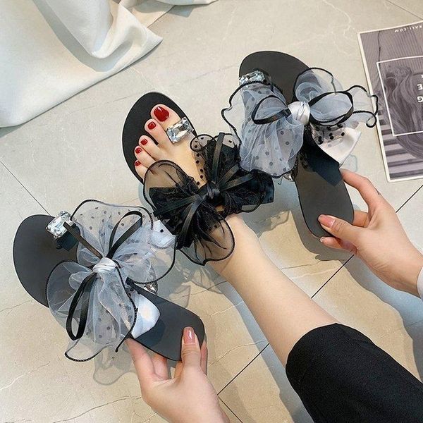 flip flops for woman summer butterfly knot riband slippers crystal round head women shoes female zapatos de mujer, Black
flip flops for woman summer butterfly knot riband slippers crystal round head women shoes female zapatos de mujer, Black