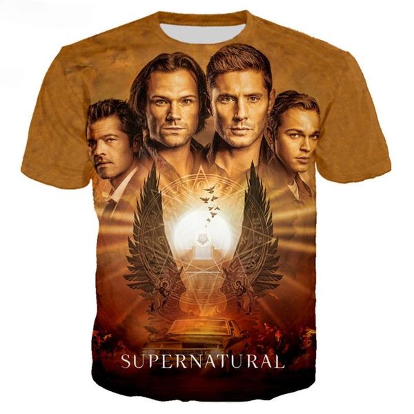 men's t-shirts supernatural 3d printed short sleeve t shirt horror tv drama fashion casual men women streetwear, White;black
men's t-shirts supernatural 3d printed short sleeve t shirt horror tv drama fashion casual men women streetwear, White;black