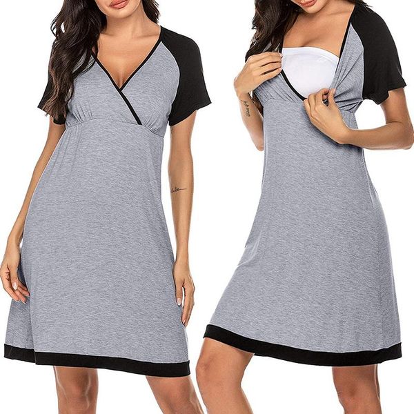 patpat 2021 arrivalcasual solid short-sleeve nursing pajamas maternity dresses, White
patpat 2021 arrivalcasual solid short-sleeve nursing pajamas maternity dresses, White