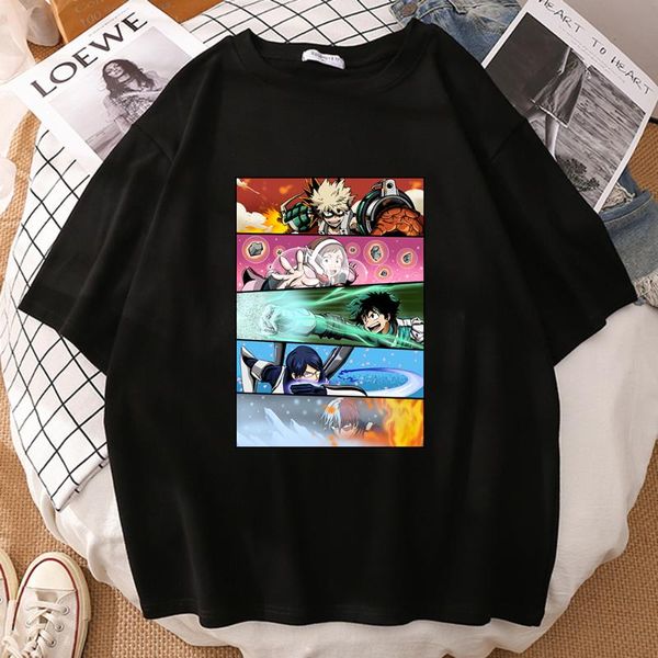 women's t-shirt my hero academia print woman oversized o neck soft casual short sleeve tee plus harajuku crewneck streetwear, White
women's t-shirt my hero academia print woman oversized o neck soft casual short sleeve tee plus harajuku crewneck streetwear, White
