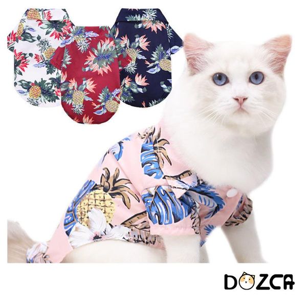 summer dogs hawaii floral shirt pineapple beach short sleeve v neck t-shirt for small medium pet dog cat holiday cool clothes apparel
summer dogs hawaii floral shirt pineapple beach short sleeve v neck t-shirt for small medium pet dog cat holiday cool clothes apparel