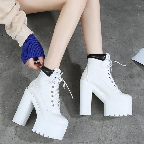 boots side zipper ankle women fashion high heels platform lace-up ladies party shoes thick heel female feetwear, Black
boots side zipper ankle women fashion high heels platform lace-up ladies party shoes thick heel female feetwear, Black
