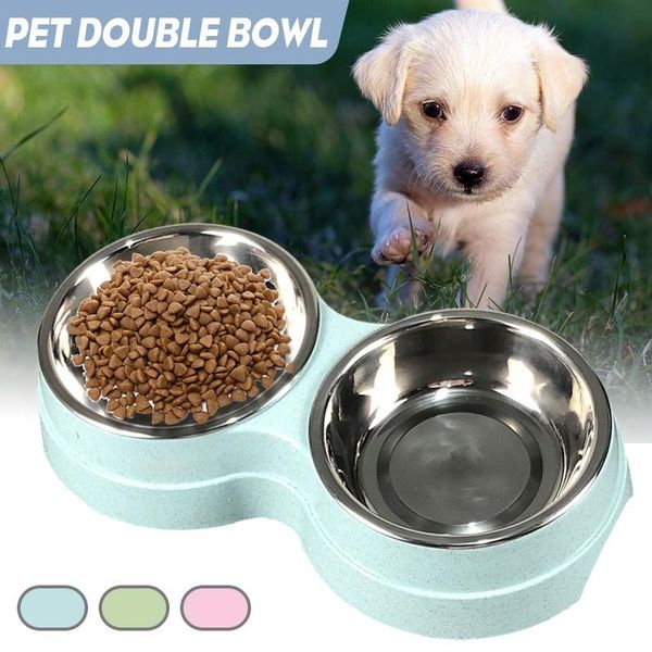 dog bowls & feeders 1pc stainless steel double feeding cat water dishes puppy feeder container pet supplies
dog bowls & feeders 1pc stainless steel double feeding cat water dishes puppy feeder container pet supplies