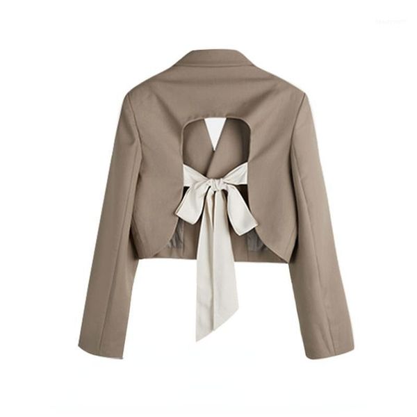 women's suits & blazers fashion design bow women autumn winter 2021 solid hollow out long-sleeved loose short empire office lady coats, White;black
women's suits & blazers fashion design bow women autumn winter 2021 solid hollow out long-sleeved loose short empire office lady coats, White;black