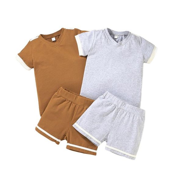 clothing sets baby & children's children summer contrast color clothes set, boys short sleeve v-neck t-shirt + shorts for, White
clothing sets baby & children's children summer contrast color clothes set, boys short sleeve v-neck t-shirt + shorts for, White