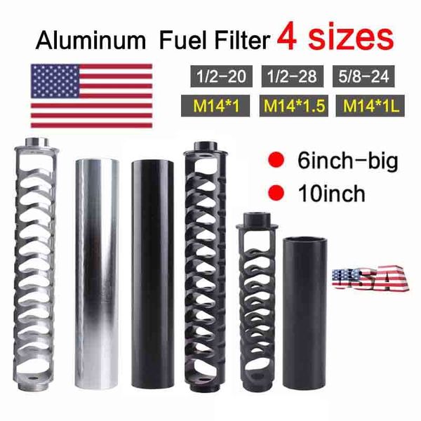 new 1/2-20 1/2-28 5/8-24 6inch-small 6inch-big 10inch single core aluminum fuel filter solvent trap for napa 4003 wix 24003
new 1/2-20 1/2-28 5/8-24 6inch-small 6inch-big 10inch single core aluminum fuel filter solvent trap for napa 4003 wix 24003