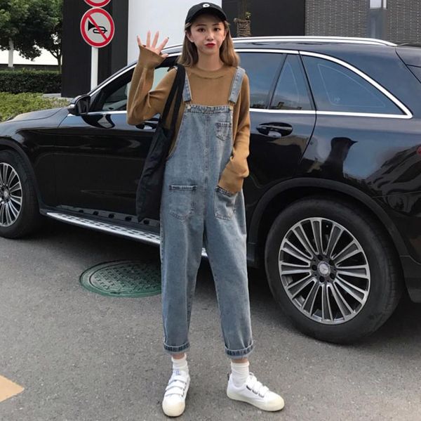 women's jeans denim overalls female korean version loose high waist 2021 autumn slim straight ins pants, Blue
women's jeans denim overalls female korean version loose high waist 2021 autumn slim straight ins pants, Blue