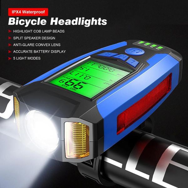 3-in-1 bike headlight usb rechargeable with satch horn lamp 5 lighting modes mtb front light for cycling bicycle accessories lights
3-in-1 bike headlight usb rechargeable with satch horn lamp 5 lighting modes mtb front light for cycling bicycle accessories lights