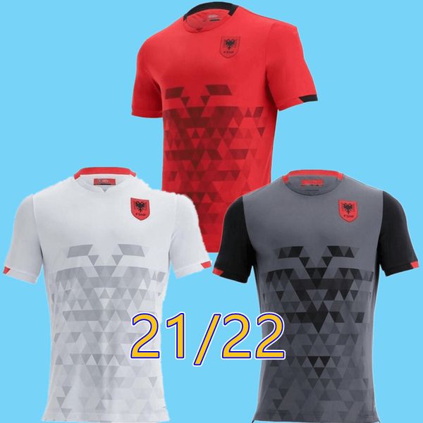 221 albania home red soccer jersey 21/22 away white shirts third black short sleeve national team football uniform, Black;yellow
221 albania home red soccer jersey 21/22 away white shirts third black short sleeve national team football uniform, Black;yellow