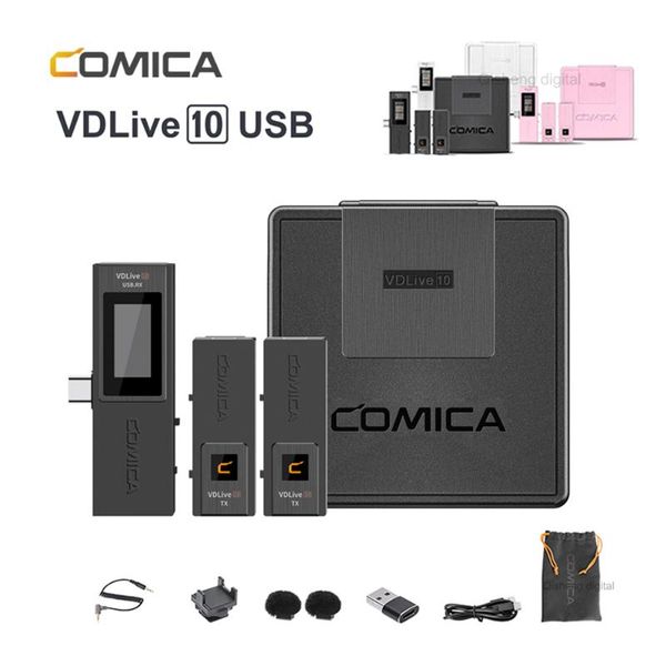 microphones comica vdlive10 versatile 2.4g wireless usb microphone dual channel conference stereo mode mic for smartphone camera dslr
microphones comica vdlive10 versatile 2.4g wireless usb microphone dual channel conference stereo mode mic for smartphone camera dslr