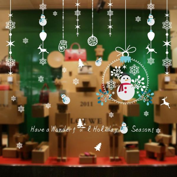 wall stickers christmas snowman sticker pendant year layout showcase glass doors windows background living room decoration poster 
wall stickers christmas snowman sticker pendant year layout showcase glass doors windows background living room decoration poster