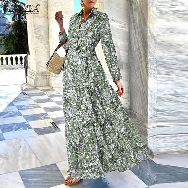 casual dresses 2021 zanzea bohemian women long sleeve lapel neck floral printed sundress autumn shirt dress kaftan holiday maxi vestidos, Black;gray
casual dresses 2021 zanzea bohemian women long sleeve lapel neck floral printed sundress autumn shirt dress kaftan holiday maxi vestidos, Black;gray