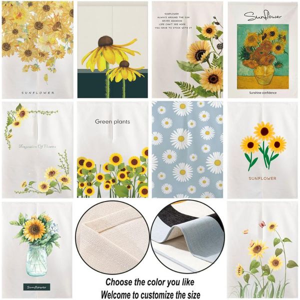 curtain & drapes chinese kitchen bedroom door curtains sunflower ink painting japanese noren feng shui linen half ins home decortion
curtain & drapes chinese kitchen bedroom door curtains sunflower ink painting japanese noren feng shui linen half ins home decortion