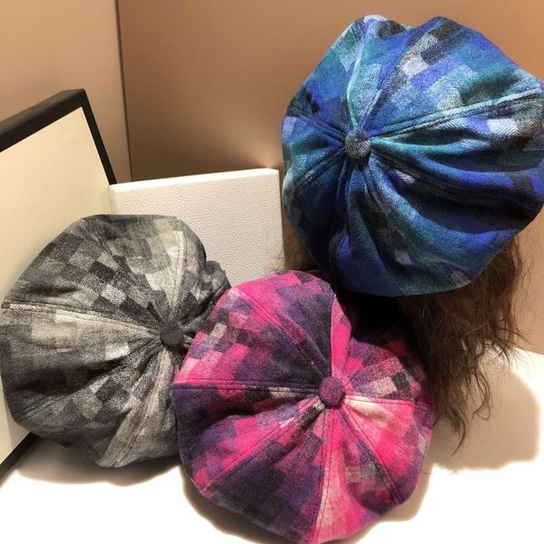 berets wool beret hats for women ink tie-dye 2021 autumn winter octagonal gradual change painter caps plaid blue visors, Blue;gray
berets wool beret hats for women ink tie-dye 2021 autumn winter octagonal gradual change painter caps plaid blue visors, Blue;gray