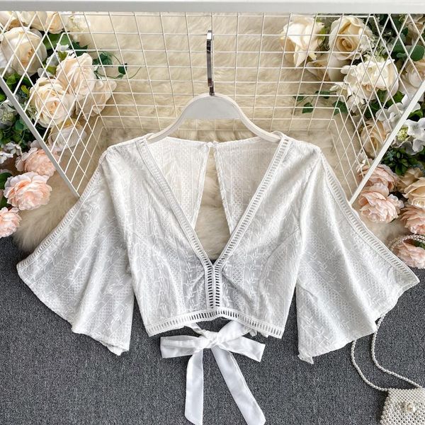 women's blouses & shirts plus size blouse women short sleeve lace boho shirt woman korean blusas female elegant french chic hollow out, White
women's blouses & shirts plus size blouse women short sleeve lace boho shirt woman korean blusas female elegant french chic hollow out, White