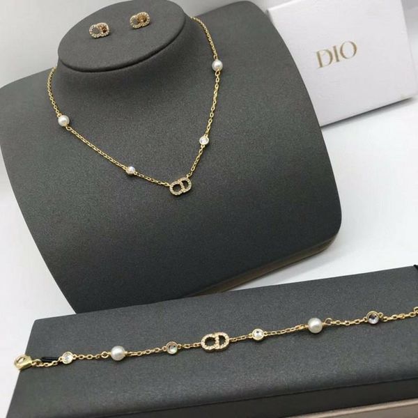 70% off outlet online fashion exquisite pearl necklace women's high version letter earring bracelet, Black
70% off outlet online fashion exquisite pearl necklace women's high version letter earring bracelet, Black