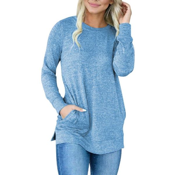 women's hoodies & sweatshirts women solid autumn o-neck long sleeve pocket side split loose pullover coats outwear wdc8671, Black
women's hoodies & sweatshirts women solid autumn o-neck long sleeve pocket side split loose pullover coats outwear wdc8671, Black