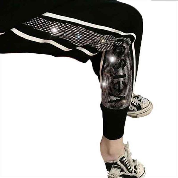 european side stripe rhinestones harajuku women capri loose letters ice silk knitted harlan nine points casual, Black;white
european side stripe rhinestones harajuku women capri loose letters ice silk knitted harlan nine points casual, Black;white