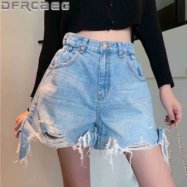 women's shorts summer denim for women elastic waist hole ripped jeans vintage wide leg lady crimping an19, White;black
women's shorts summer denim for women elastic waist hole ripped jeans vintage wide leg lady crimping an19, White;black