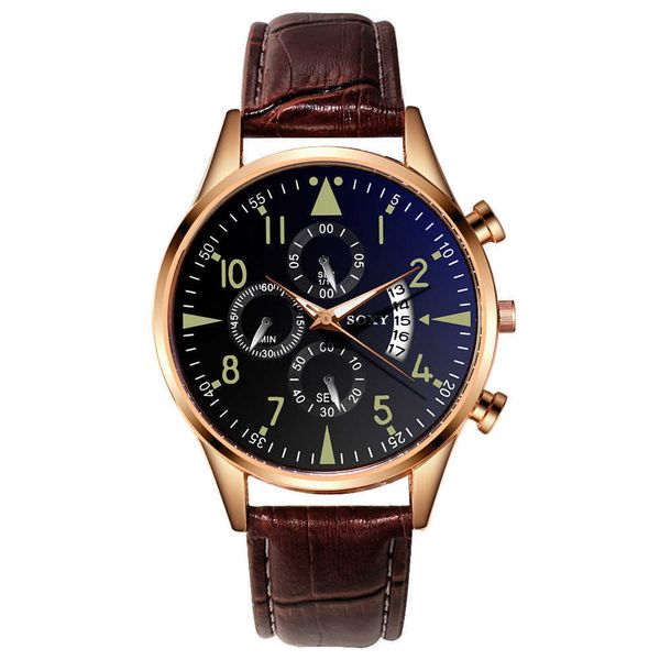 selling imitation three eye dial minous band calendar men's belt watch leisure fashion sports, Slivery;brown
selling imitation three eye dial minous band calendar men's belt watch leisure fashion sports, Slivery;brown