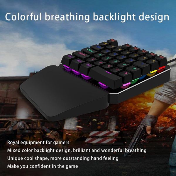 professional gaming keyboard one-hand mechanical blue axis with colorful back light keyboards
professional gaming keyboard one-hand mechanical blue axis with colorful back light keyboards
