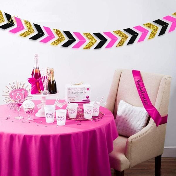 3pcs black pink paper garland golden glitter arrow banner for wedding birthday tribal party wall tracery decoration bridal gift sashes
3pcs black pink paper garland golden glitter arrow banner for wedding birthday tribal party wall tracery decoration bridal gift sashes