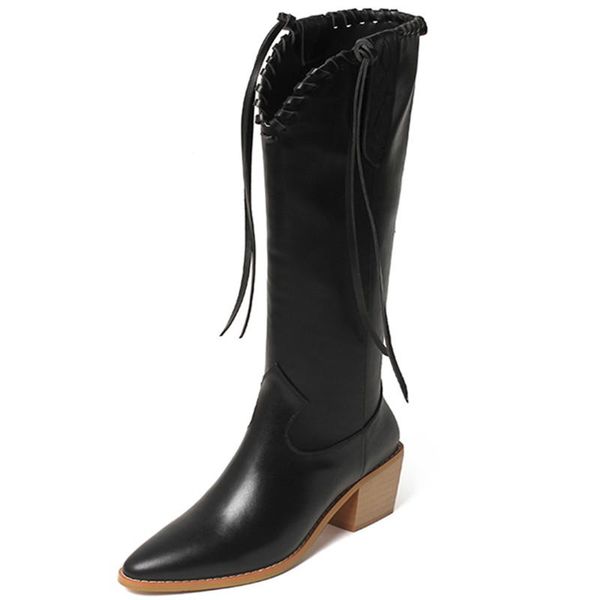 boots luxury fringed ladies western pointed toe autumn winter plus velvet pull-on comfortable fashionable female, Black
boots luxury fringed ladies western pointed toe autumn winter plus velvet pull-on comfortable fashionable female, Black