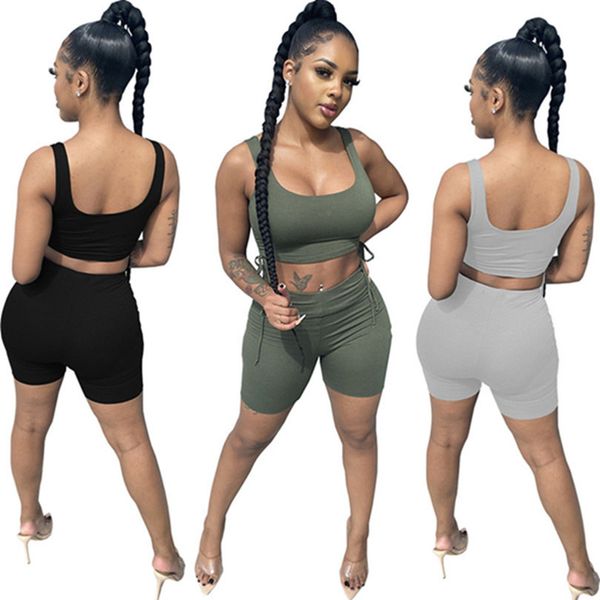 women tracksuits letter sleeveless 2 piece sets t-shirts+shorts summer scoop neck jogging suit crop outfits stretchy sportswear pullover clo, Gray
women tracksuits letter sleeveless 2 piece sets t-shirts+shorts summer scoop neck jogging suit crop outfits stretchy sportswear pullover clo, Gray