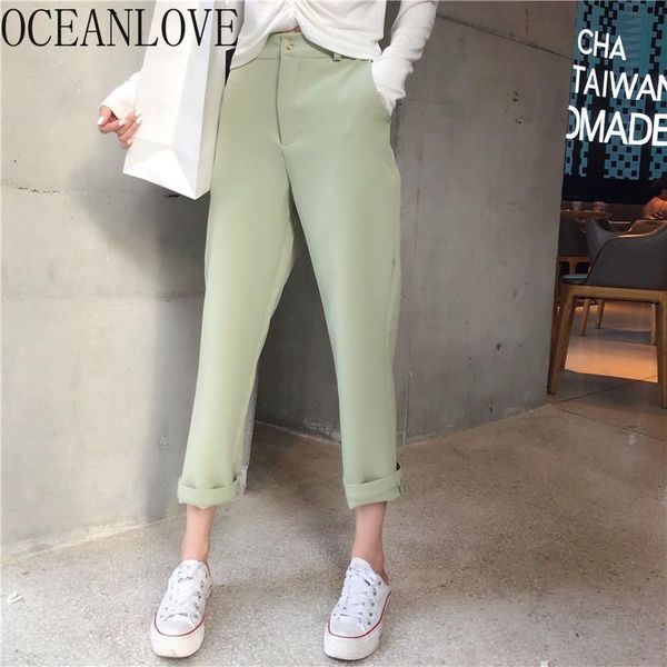 women's pants & capris oceanlove women ol solid work fashion spring 2021 pantalon femme ankle-length high waist retro pantalones mujer, Black;white
women's pants & capris oceanlove women ol solid work fashion spring 2021 pantalon femme ankle-length high waist retro pantalones mujer, Black;white