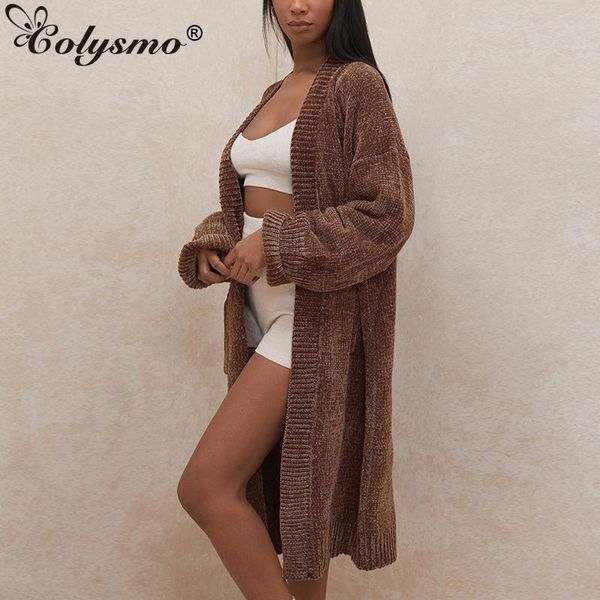 women's knits & tees colysmo winter oversized sweater warm knitted cardigan pocket long sleeve brown loose knitwear coat women chic cas, White
women's knits & tees colysmo winter oversized sweater warm knitted cardigan pocket long sleeve brown loose knitwear coat women chic cas, White