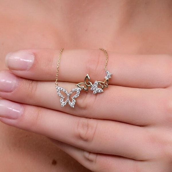 chokers minimalist fashion cute butterfly pendant necklace for women cubic zirconia golden color statement jewelry gifts, Golden;silver
chokers minimalist fashion cute butterfly pendant necklace for women cubic zirconia golden color statement jewelry gifts, Golden;silver
