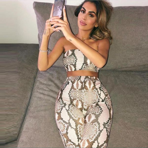 women's jumpsuits & rompers snake print crop women pants two pieces set high waist long 2021 autumn elastic casual fitness overalls, Black;white
women's jumpsuits & rompers snake print crop women pants two pieces set high waist long 2021 autumn elastic casual fitness overalls, Black;white