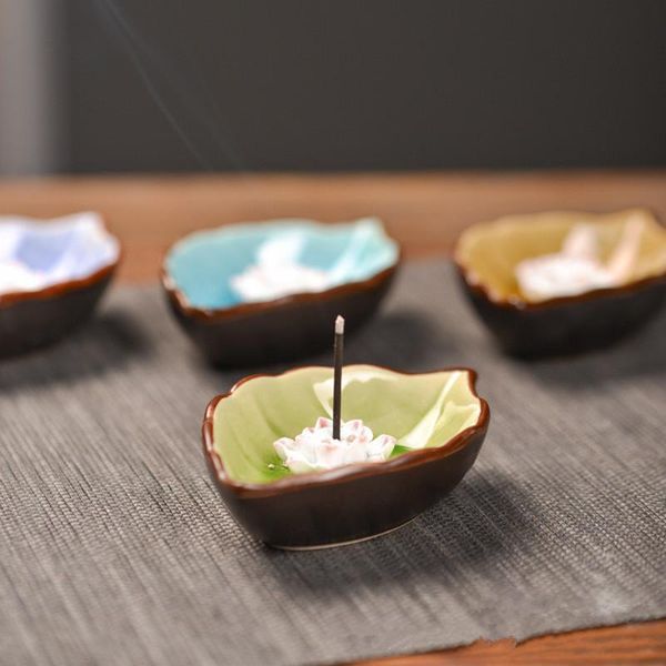 fragrance lamps ceramic lotus incense burner home furnishing leaf shape office tea house decoration
fragrance lamps ceramic lotus incense burner home furnishing leaf shape office tea house decoration