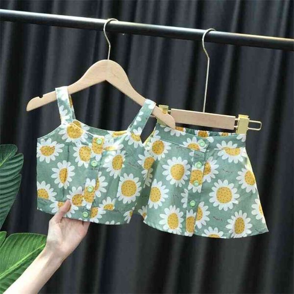 summer girls' clothing sets korean denim short-sleeved t-shirt+high waist skirt 2pcs baby kids clothes suit children 210625, White
summer girls' clothing sets korean denim short-sleeved t-shirt+high waist skirt 2pcs baby kids clothes suit children 210625, White