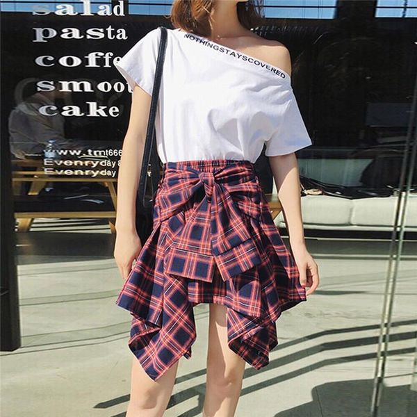 skirts women plaid vintage high waist pocket bow belt skirt lace-up boho summer lady asymmetrical, Black
skirts women plaid vintage high waist pocket bow belt skirt lace-up boho summer lady asymmetrical, Black