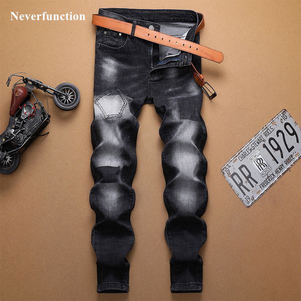 jeans men simple patch pocket slim fit straight casual male fashion streetwear black cotton joggers denim trousers, Blue
jeans men simple patch pocket slim fit straight casual male fashion streetwear black cotton joggers denim trousers, Blue