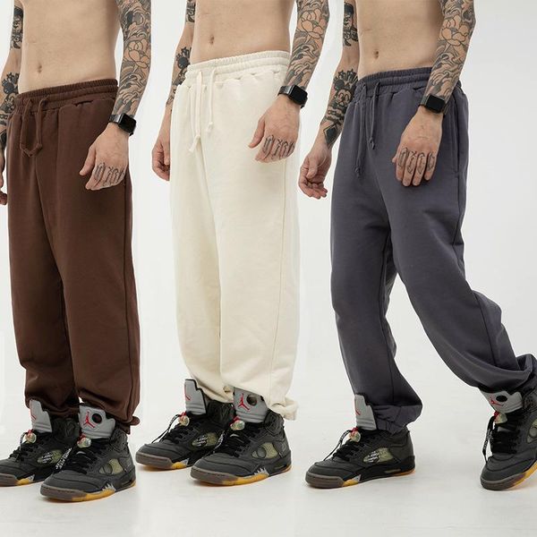 men's pants 350g loose tie foot jogging men fashion autumn winter warm droop sweatpants outdoor straight trousers pantalon hommes, Black
men's pants 350g loose tie foot jogging men fashion autumn winter warm droop sweatpants outdoor straight trousers pantalon hommes, Black