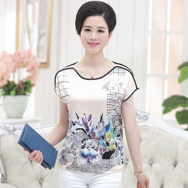 women's t-shirt woman summer plus size print o-neck short batwing sleeve loose 26% silk female oversized hedging slim tees lady, White
women's t-shirt woman summer plus size print o-neck short batwing sleeve loose 26% silk female oversized hedging slim tees lady, White