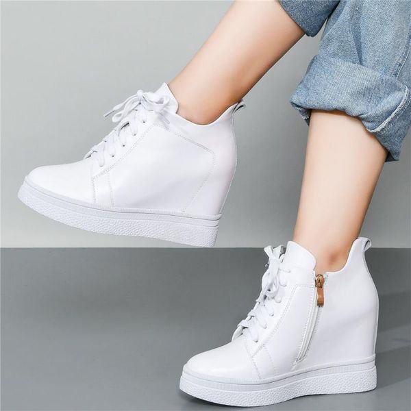 med fashion sneakers women lace up genuine leather wedges high heel pumps shoes female platform oxfords casual dress, Black
med fashion sneakers women lace up genuine leather wedges high heel pumps shoes female platform oxfords casual dress, Black