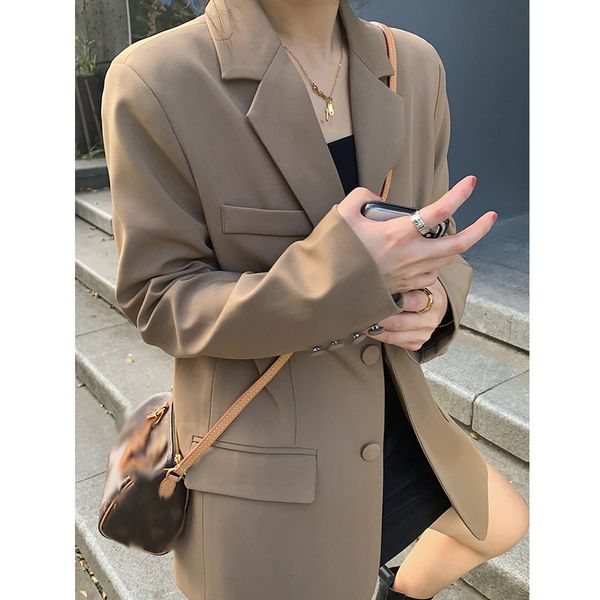 exquisite high-end suit coat women's spring and autumn 2021 loose show thin gao sense fashion temperament casual small, White;black
exquisite high-end suit coat women's spring and autumn 2021 loose show thin gao sense fashion temperament casual small, White;black