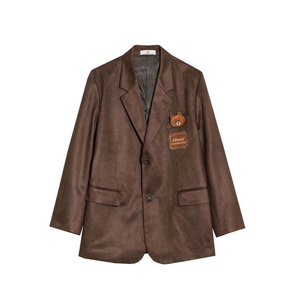 women's suits & blazers womens blazer japanese college youth fashion casual jacket street temperament fairy embroidery bear deerskin fl, White;black
women's suits & blazers womens blazer japanese college youth fashion casual jacket street temperament fairy embroidery bear deerskin fl, White;black