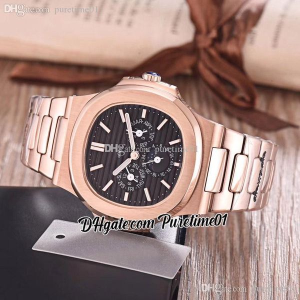 5740 perpetual calendar automatic moon phase mens watch rose gold black textured dial stick markers stainless steel bracelet watches puretim, Slivery;brown
5740 perpetual calendar automatic moon phase mens watch rose gold black textured dial stick markers stainless steel bracelet watches puretim, Slivery;brown