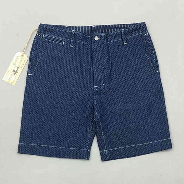 short bob dong wabash denim shorts for men vintage indigo workwear knee length sashiko, White;black
short bob dong wabash denim shorts for men vintage indigo workwear knee length sashiko, White;black
