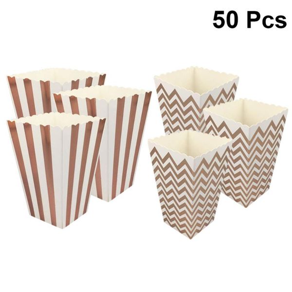 50pcs popcorn paper boxes chicken cartons snack container for party (25pcs rose gold vertical stripe + 25pcs thread) gift wrap
50pcs popcorn paper boxes chicken cartons snack container for party (25pcs rose gold vertical stripe + 25pcs thread) gift wrap