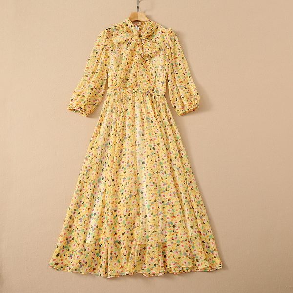 casual dresses european and american women's clothing spring three-quarter sleeve bow collar floral print fashion dress gzti, Black;gray
casual dresses european and american women's clothing spring three-quarter sleeve bow collar floral print fashion dress gzti, Black;gray