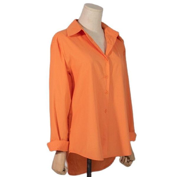 women's polos retro solid color shirt 2021 summer and autumn loose blouse all-match korean fashion clothing, White
women's polos retro solid color shirt 2021 summer and autumn loose blouse all-match korean fashion clothing, White