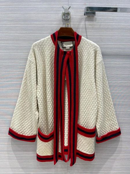 women's knits & tees retro beige sweaters for women autumn 2021 lace up collar loose cardigans contrast edge knitted wool, White
women's knits & tees retro beige sweaters for women autumn 2021 lace up collar loose cardigans contrast edge knitted wool, White