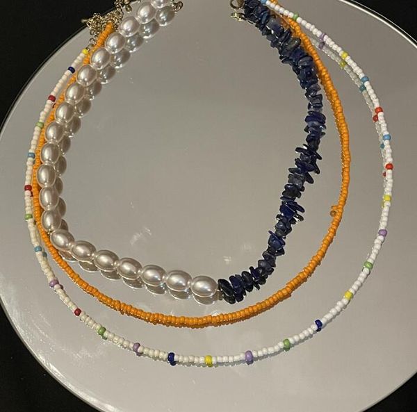 chokers unique design color pearl crystal beaded multi-layer necklace women korean personality elegant summer clavicle chain, Golden;silver
chokers unique design color pearl crystal beaded multi-layer necklace women korean personality elegant summer clavicle chain, Golden;silver