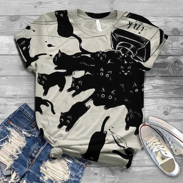 women's t-shirt 2021 european and american summer latest digital printing short-sleeved must-have for outdoor leisure travel, White
women's t-shirt 2021 european and american summer latest digital printing short-sleeved must-have for outdoor leisure travel, White